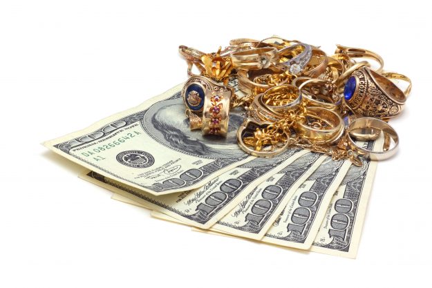 #2 Cash with pile of jewelry cash with pile of jewelry